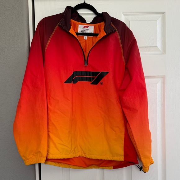 Formula 1 Other - NWT Men's Formula 1 Ombre Half-Zip Pullover - Red to Orange - Size large